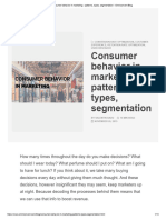 Consumer Behavior in Marketing - Patterns, Types, Segmentation - Omniconvert Blog