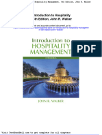 Test Bank For Introduction To Hospitality Management 5th Edition John R Walker