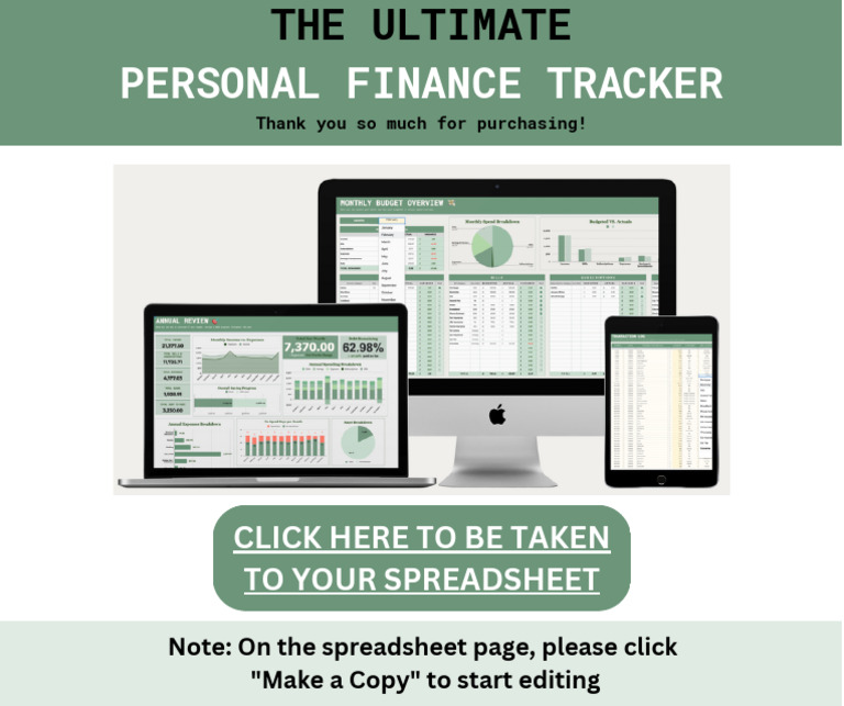 Ultimate Personal Finance Tracker Guide | PDF | Business | Finance ...