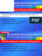 Business Management: The Development of Modern Management