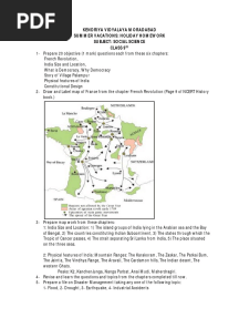 Social Science Class 9th Summer Vacation Homework