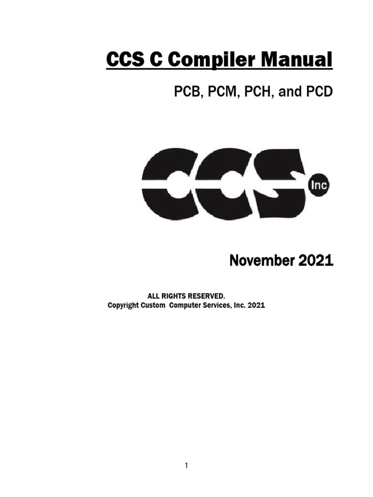 Manual Pic CCS (001-100) | PDF | Home & Garden | Computers