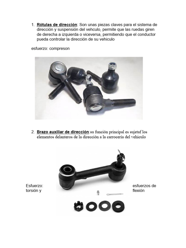 Rótulas de Dirección Tipo Maña Na | PDF