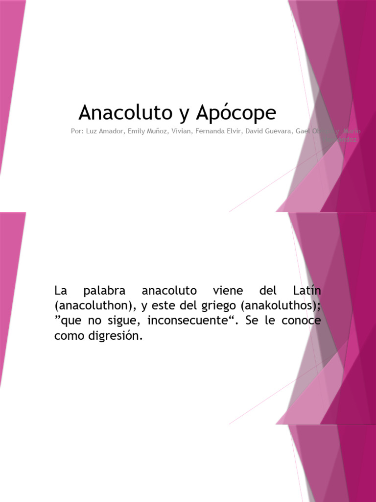 Anacoluto y Apócope | PDF | Filosofía