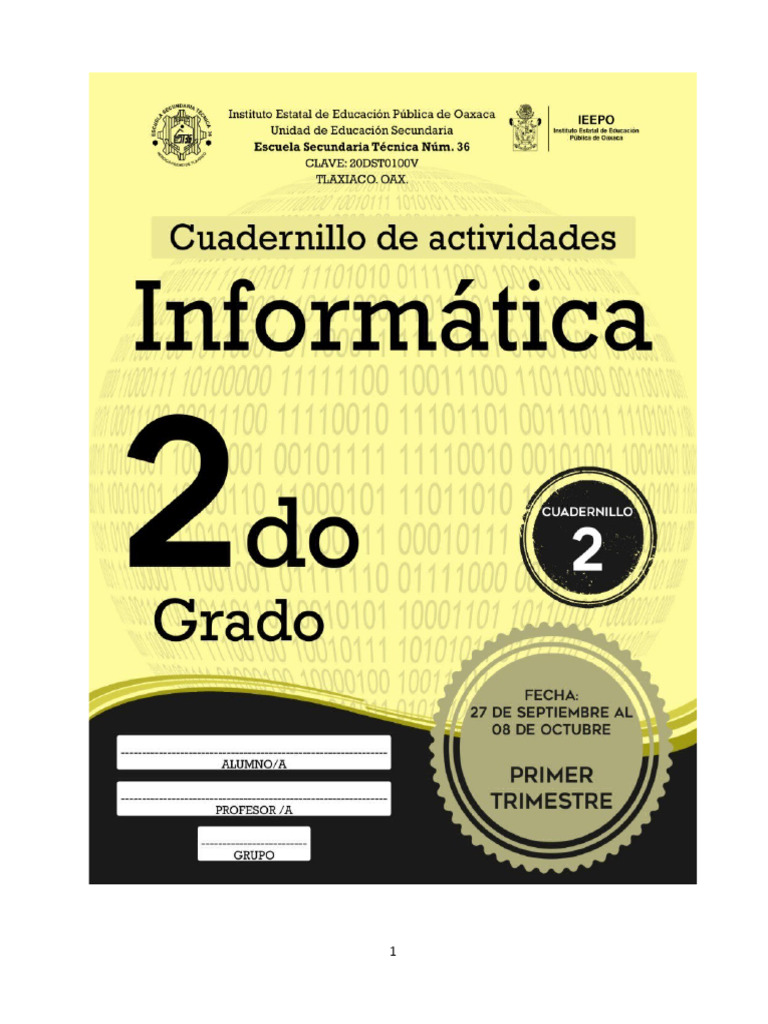 Cuadernillo 2 de Informatica II PDF | PDF | Informática | Tecnología