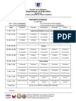 Tle Teachers Schedule For Approval