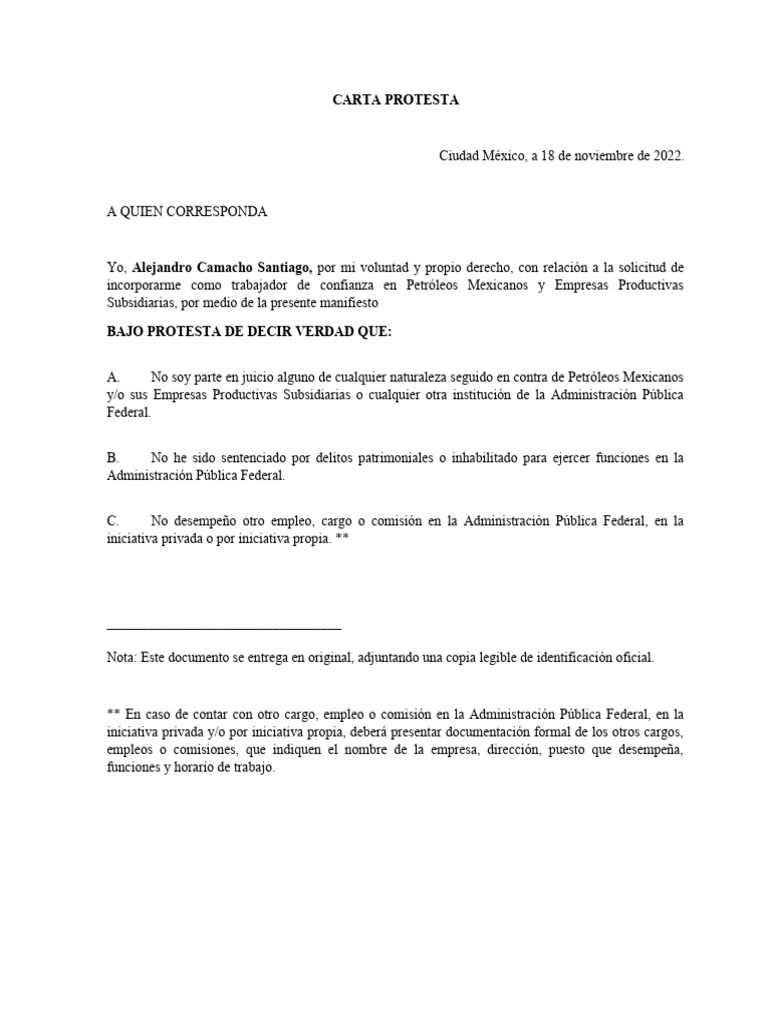 carta-protesta-ejemplo-pdf