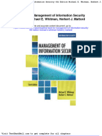 Test Bank For Management of Information Security 6th Edition Michael e Whitman Herbert J Mattord