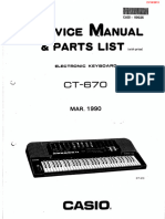 Casio CT 670 Service Manual