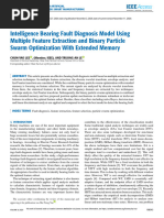 2020-IEEE-Intelligence Bearing Fault Diagnosis Model Using Multiple Feature Extraction and Binary Particle Swarm Optimization With Extended Memory