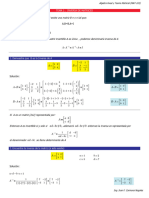 Ejercicios Álgebra Lineal