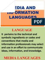 Media & Information Languages
