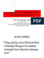 Aktualisasi Islam Berkemajuan Dalam Dinamika Umat ) : Prof. Dr. Tobroni, M.Si