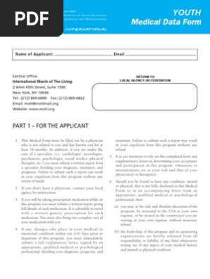 MOTL Youth Medical Form