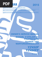 Yamaha YZF-R1 2006 Owner's Manual LIT-11626-19-50 5VY-28199-12