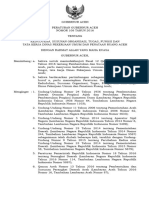 Peraturan Gubernur Aceh Nomor 108 Tahun 2016 Tentang Kedudukan, Satuan Organisasi, Tugas, Fungsi Dan Tata Kerja Dinas Pekerjaan Umum Dan Penataan Ruang Aceh