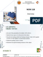 Introduction To NCM 118