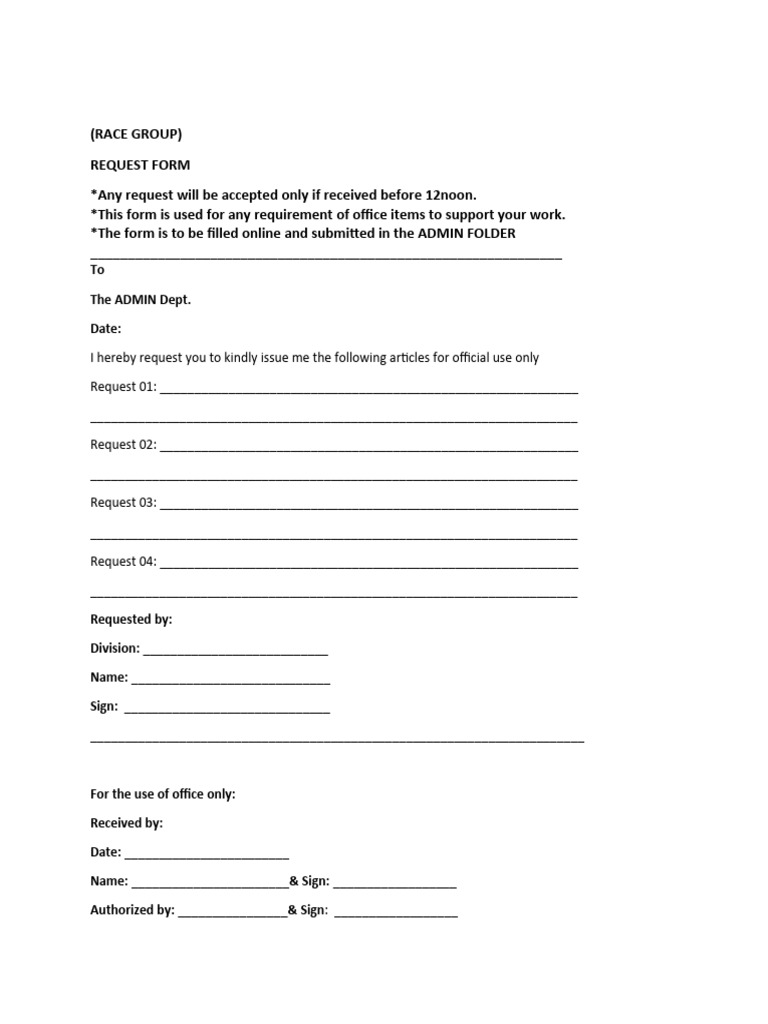 Request Form PDF