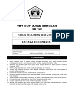Soal Try Out Bahasa Indonesia