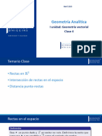 Cuarta Clase Geometria Vectorial