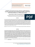 The Effect of Corporate Governance, Resource and Development Intensity, Intellectual Capital and Managerial Ability On Firm Value With Political Relations As A Moderating Variable