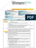 3 Sesion Tutoria 1° C - Unidad 1