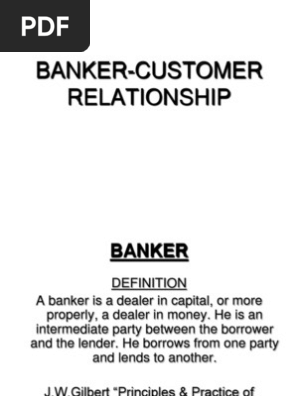 Banker Customer Cheque Banks