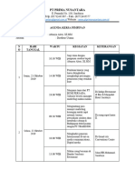 Jadwal Kegiatan Pimpinan Nia