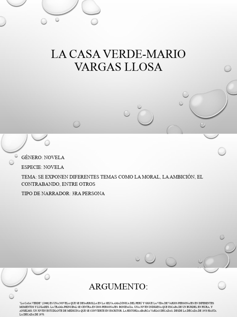 La Casa Verde-Mario Vargas Llosa | PDF