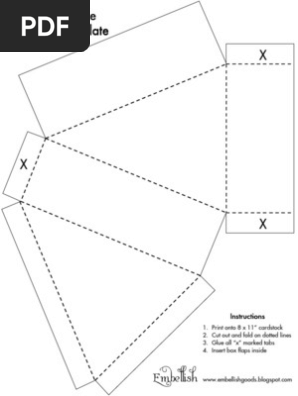 Circular Cake Box Slice Template Printable