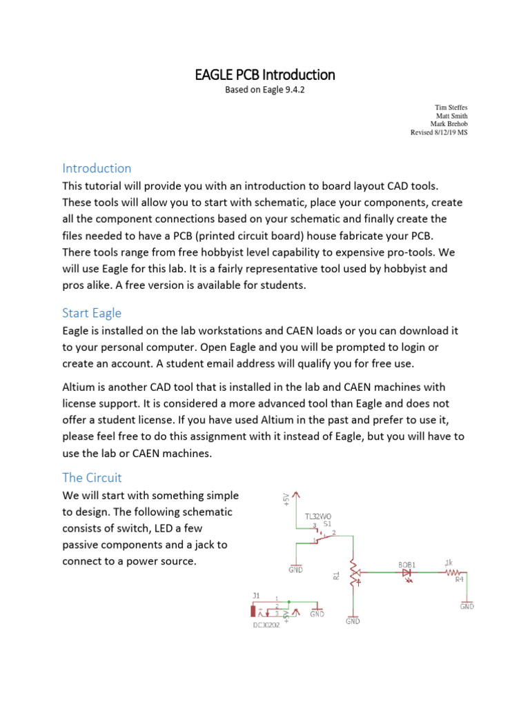 EAGLE PCB Introduction | PDF | Printed Circuit Board | Computing