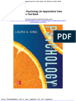The Science of Psychology An Appreciative View King 3rd Edition Test Bank