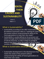 Lesson 2 - Environmental Problems, Their Causes and Sustainability