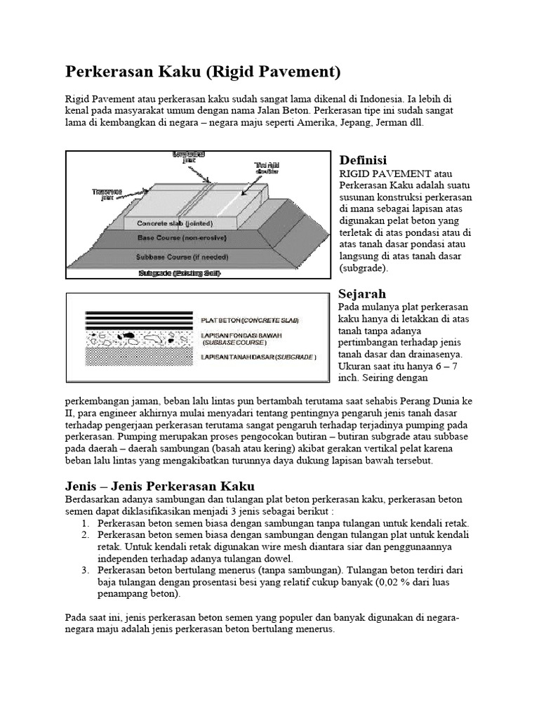 Perkerasan Kaku | PDF | Teknologi & Rekayasa