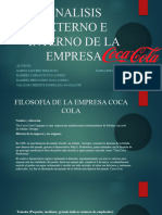 Analisis Externo e Interno de La Empresa Coca Cola