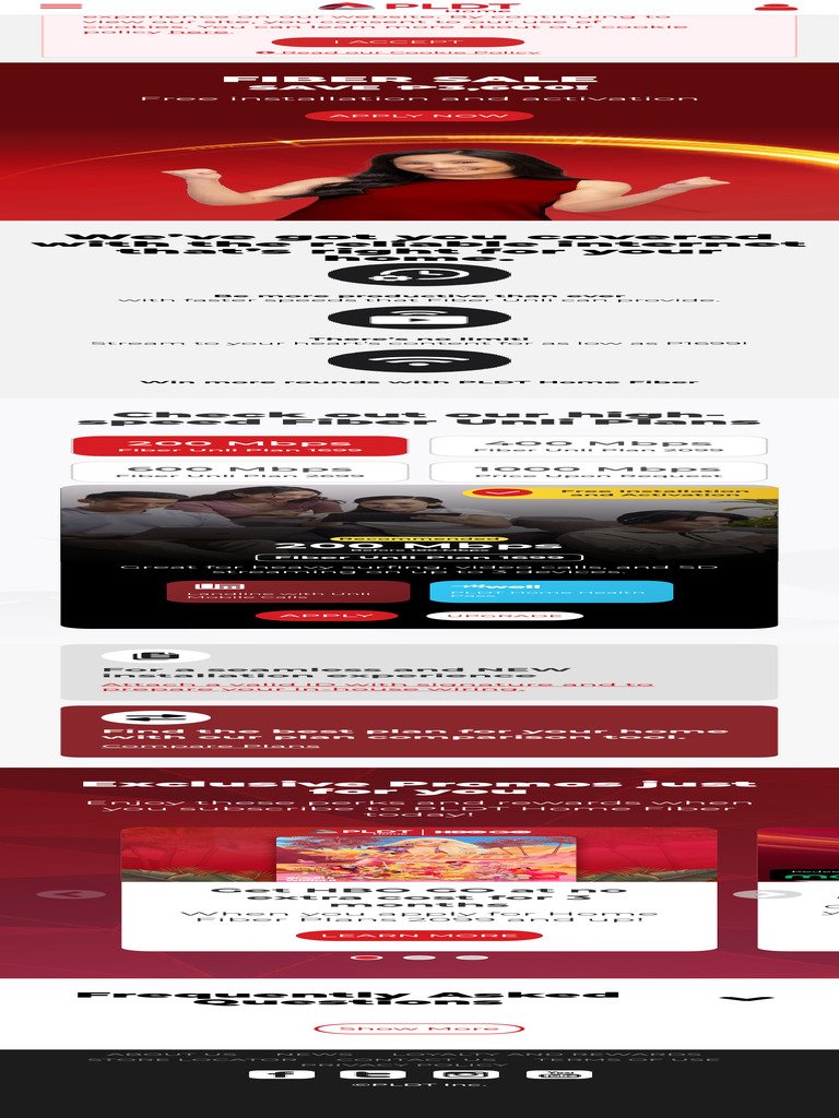 Unlimited Fiber Plan PLDT Home | PDF | Information And Communications