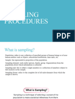 Sampling Procedures