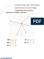 Tarea N°1:Ejercicios de Vectores: Ejercicio 1: Coordenadas de Un Vector en El Origen