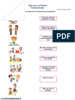 Qué Une A La Familia Personal Social: Lunes 2 de Mayo 2022