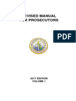 DOJ Deparment Order No. 605 (Revised Manual for Prosecutors 2017 Edition) Volume 1