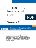 Derecho y Normatividad Fiscal. Semana 4 - v1