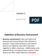 Business Plan 3rd Year 1st Term