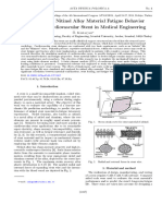 A Research on Nitinol Alloy Material Fatigue Behavior