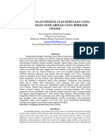 Perlindungan Hukum Atas Kerugian Yang Diakibatkan Oleh Arisan Yang Berbasis Online