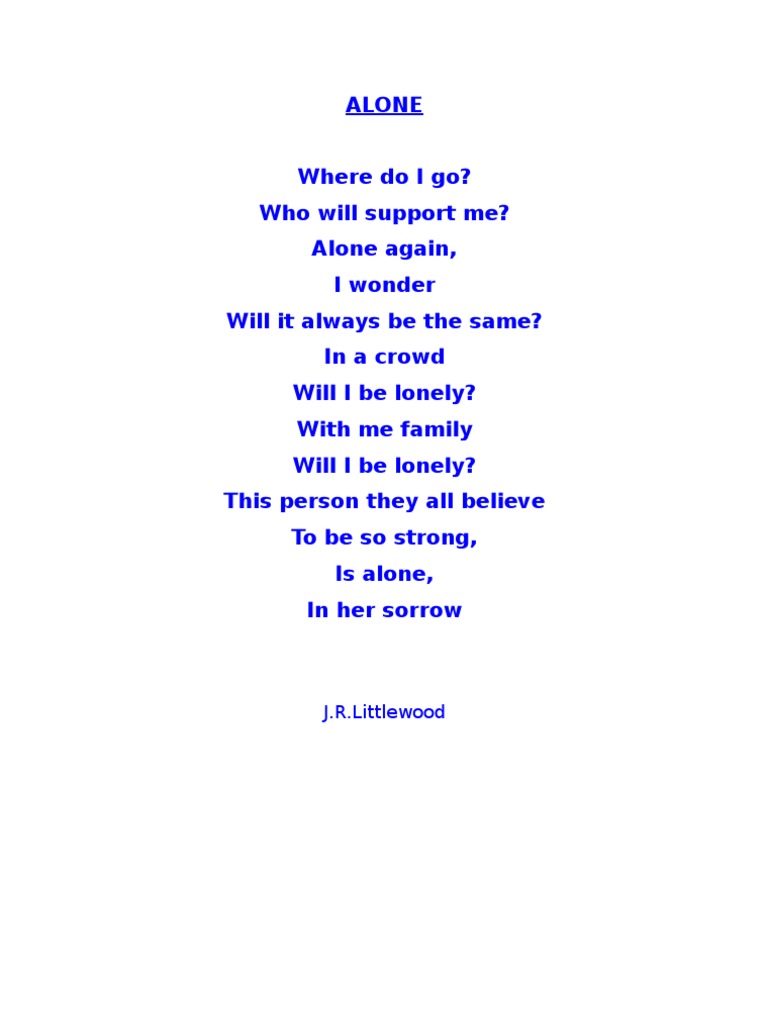 Alone | PDF