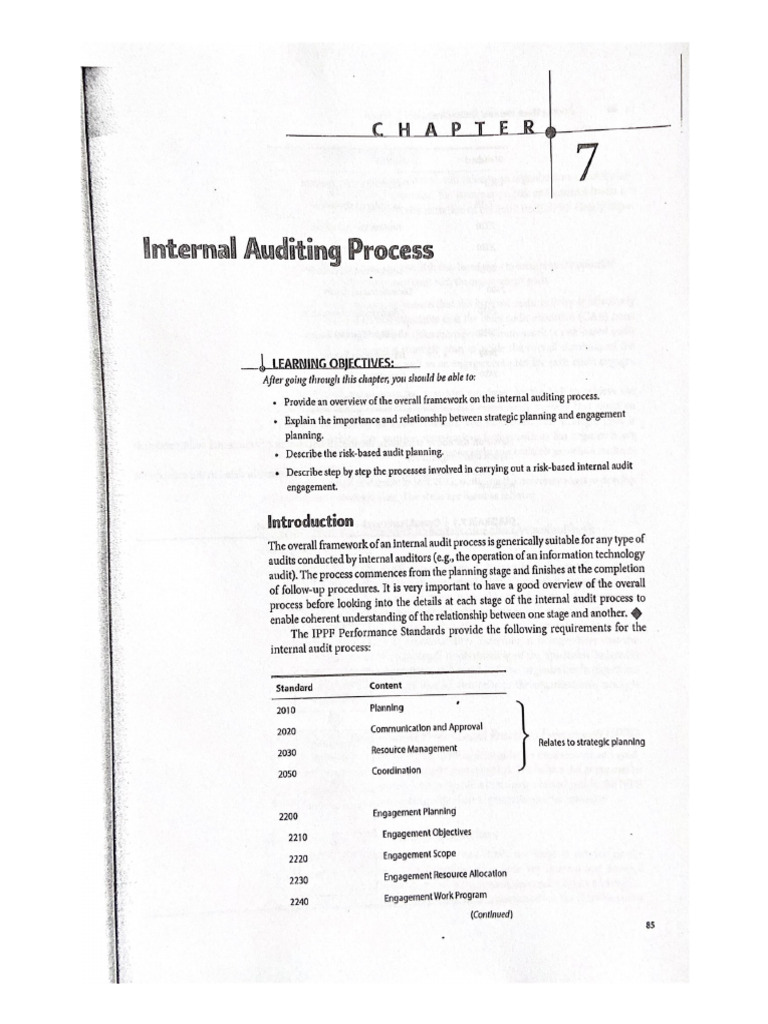 Topik 7 - Internal Audit Process | PDF
