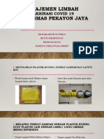 Manajemen Limbah Medis Puskesmas Pekayon Jaya