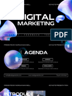 Black White Modern Digital Marketing Presentation