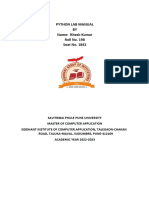 Lab Manual Frontpage