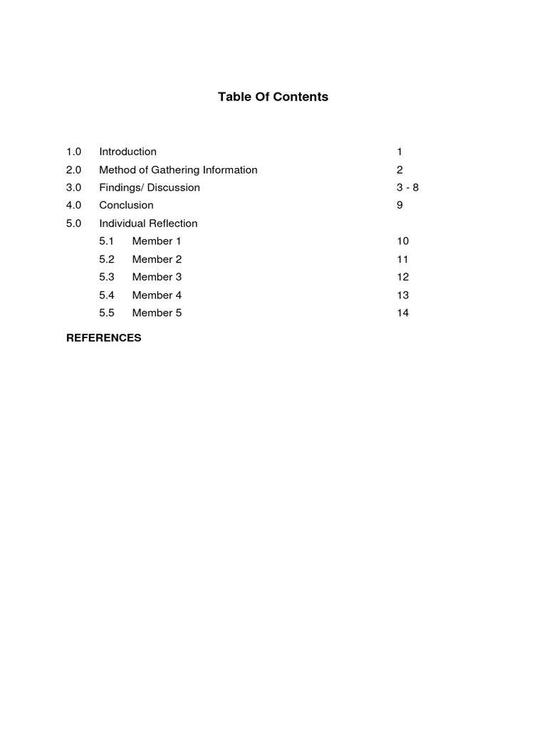 Template of Report Writing | PDF